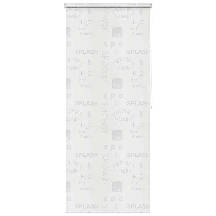 Tenda a Rullo per Doccia 120x240 cm con Scritta Splash  cod mxl 5597