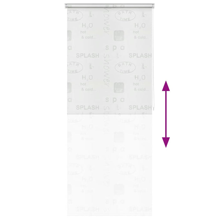 Tenda a Rullo per Doccia 120x240 cm Schizzi 142873