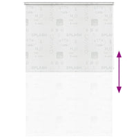 Tenda a Rullo per Doccia 140x240 cm con Scritta Splash