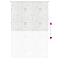 Tenda a Rullo per Doccia 160x240 cm con Scritta Splash  cod mxl 48106