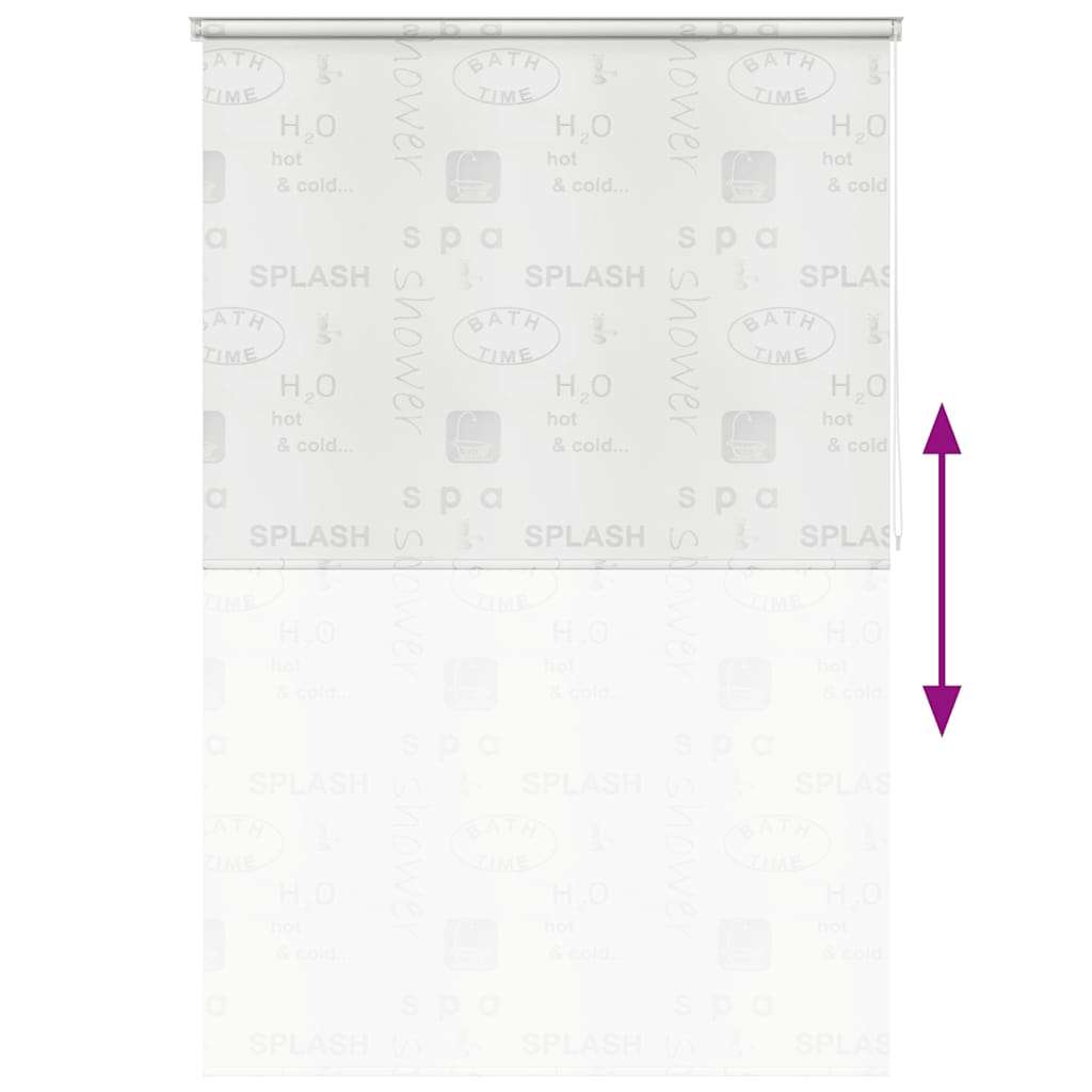 Tenda a Rullo per Doccia 160x240 cm Schizzi 142875