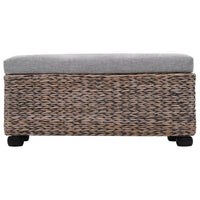 Panca pouf sgabello panca mobili 2 pz giacinto d'acqua grigio 3002178