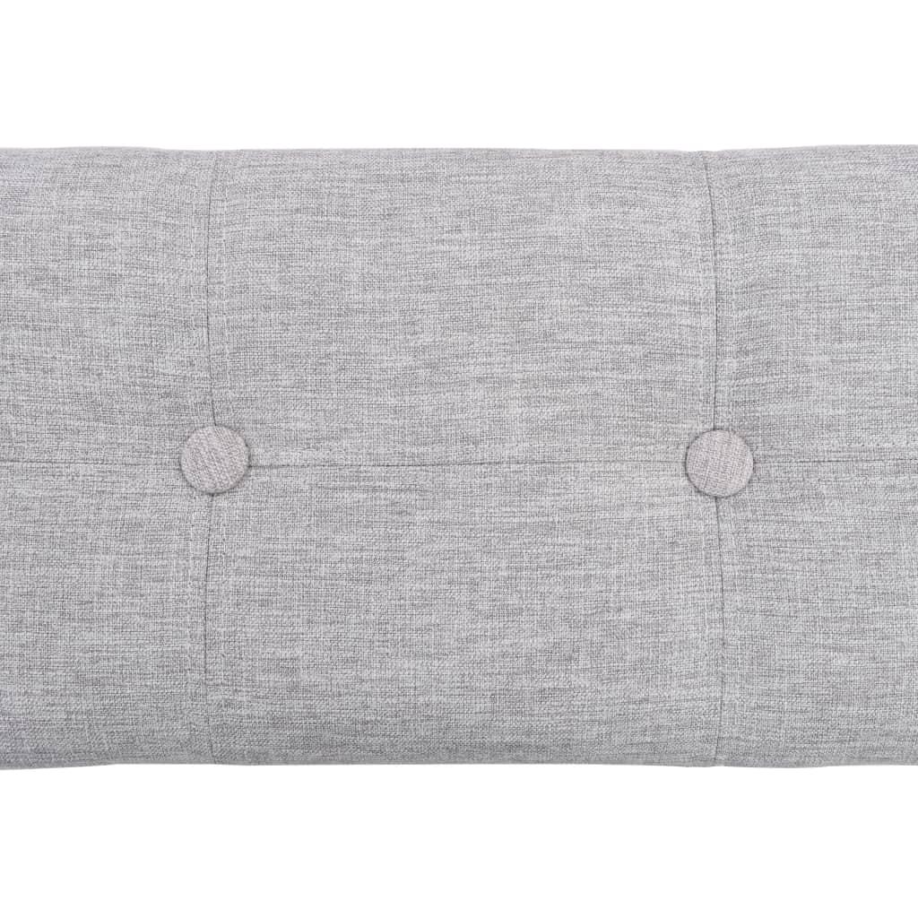 Panca pouf sgabello panca mobili 2 pz giacinto d'acqua grigio 3002178