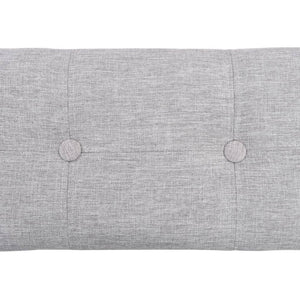 Panca pouf sgabello panca mobili 2 pz giacinto d'acqua grigio 3002178