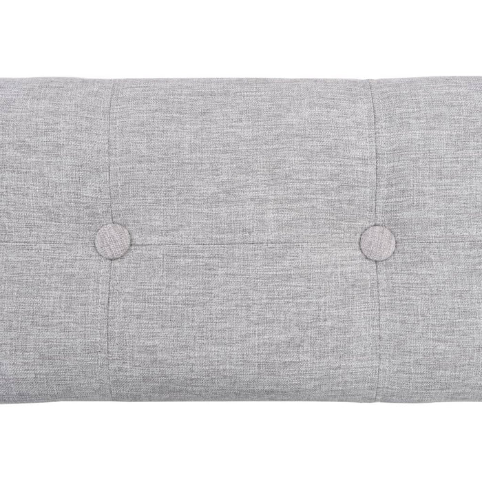 Panca pouf sgabello panca mobili 2 pz giacinto d'acqua grigio 3002178