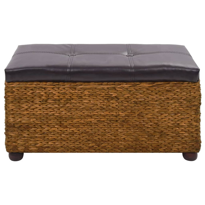 Set panca da 2 pezzi in giacinto d'acqua 85 x 40 x 45 cm marrone 02_0010731