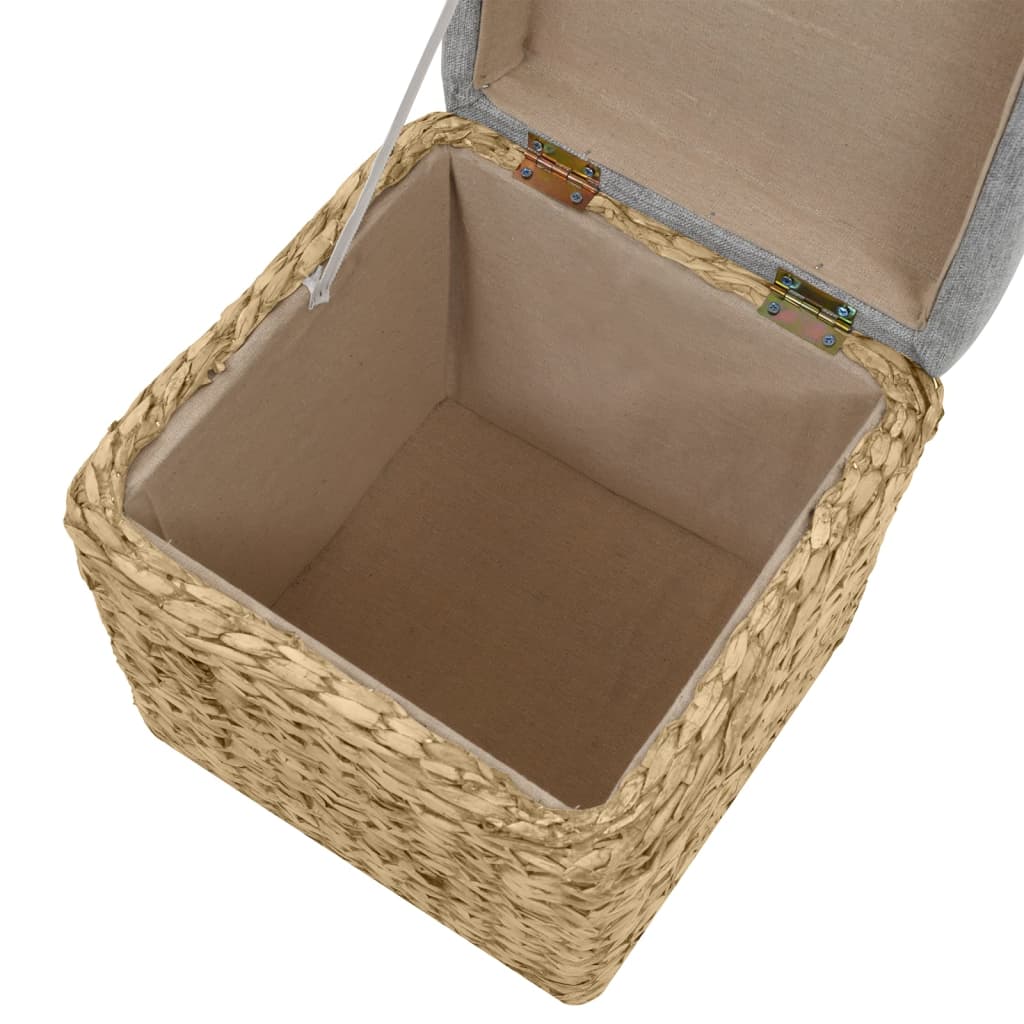 Set Pouf 2 pz in Giunco Grigio 246109