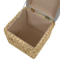 Set Pouf 2 pz in Giunco Grigio 246109