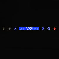 Cappa Aspirante a Muro Acciaio Inox 756 mÂ³/h 60 cm Nera