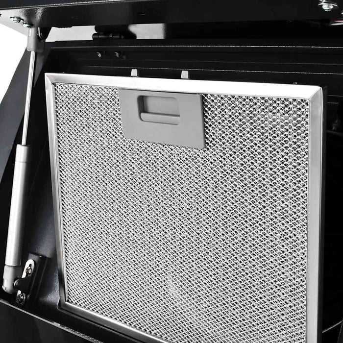 Cappa Aspirante a Muro Acciaio Inox 756 mÂ³/h 60 cm Nera