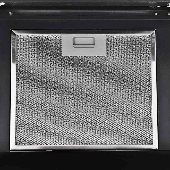 Cappa Aspirante a Muro Acciaio Inox 756 m³/h 60 cm Nera 50703