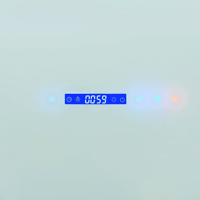 Cappa Aspirante a Muro Acciaio Inox 756 m³/h 90 cm Bianca 50704