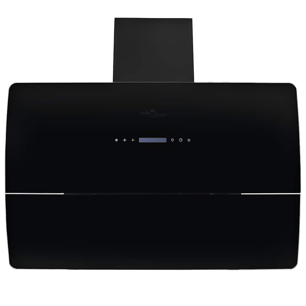 Cappa Aspirante a Muro Acciaio Inox 756 mÂ³/h 90 cm Nera cod mxl 13303