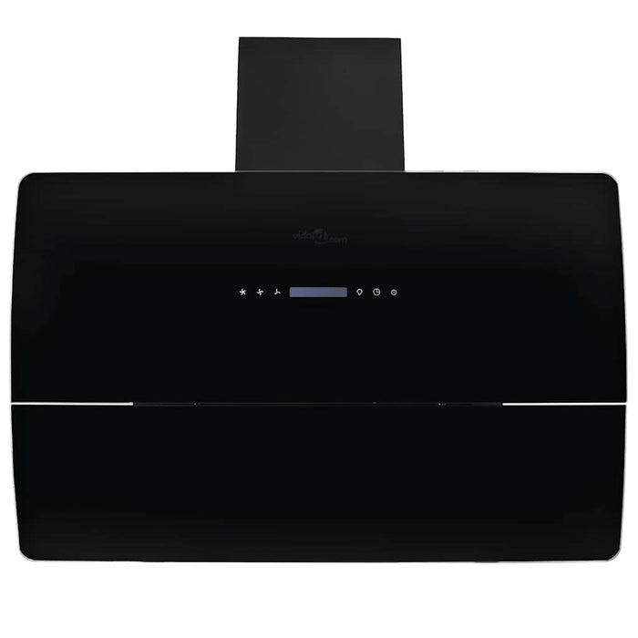 Cappa Aspirante a Muro Acciaio Inox 756 m³/h 90 cm Nera 50705