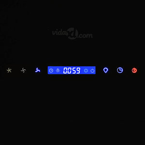 Cappa Aspirante a Muro Acciaio Inox 756 mÂ³/h 90 cm Nera cod mxl 13303