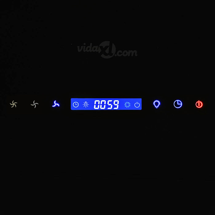 Cappa Aspirante a Muro Acciaio Inox 756 mÂ³/h 90 cm Nera cod mxl 13303