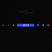 Cappa Aspirante a Muro Acciaio Inox 756 m³/h 90 cm Nera 50705