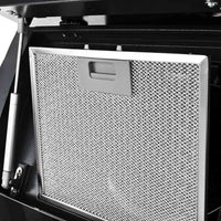 Cappa Aspirante a Muro Acciaio Inox 756 mÂ³/h 90 cm Nera cod mxl 13303