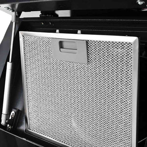 Cappa Aspirante a Muro Acciaio Inox 756 mÂ³/h 90 cm Nera cod mxl 13303