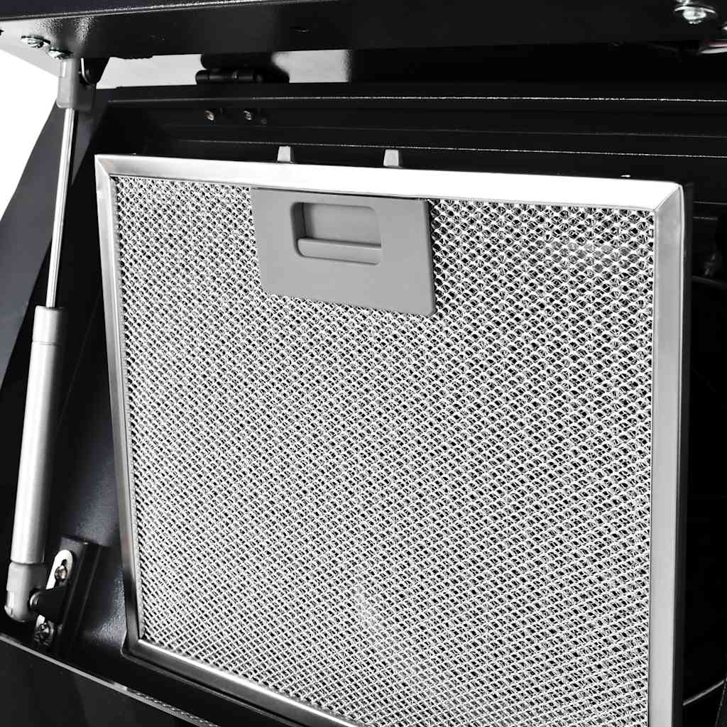 Cappa Aspirante a Muro Acciaio Inox 756 m³/h 90 cm Nera 50705