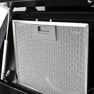 Cappa Aspirante a Muro Acciaio Inox 756 m³/h 90 cm Nera 50705