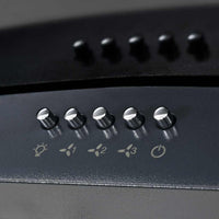 Cappa Aspirante a Muro Acciaio Inox 756 m³/h 90 cm Nera 50706