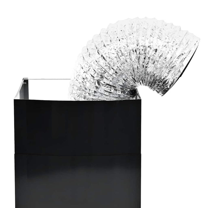 Cappa Aspirante a Muro Acciaio Inox 756 mÂ³/h 90 cm Nera