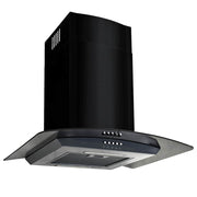 Cappa Aspirante a Muro Acciaio Inox 756 mÂ³/h 60 cm Nera cod mxl 12926