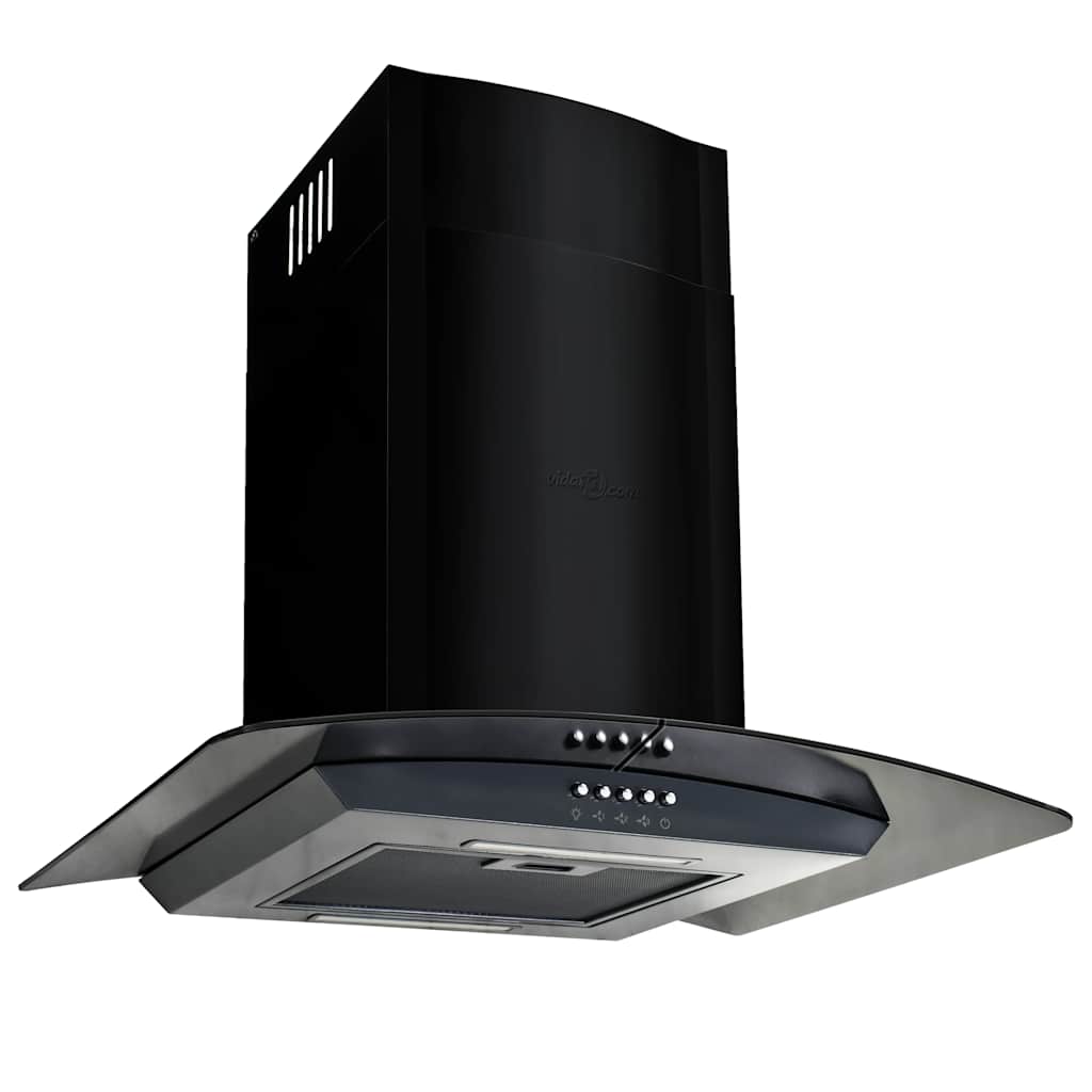 Cappa Aspirante a Muro Acciaio Inox 756 mÂ³/h 60 cm Nera cod mxl 12926