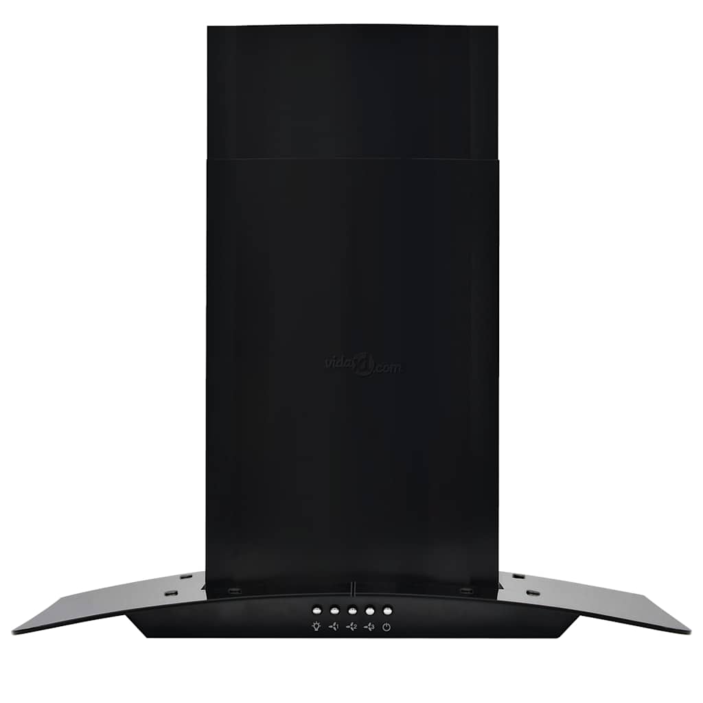 Cappa Aspirante a Muro Acciaio Inox 756 mÂ³/h 60 cm Nera cod mxl 12926