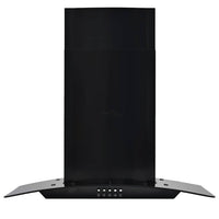 Cappa Aspirante a Muro Acciaio Inox 756 mÂ³/h 60 cm Nera cod mxl 12926