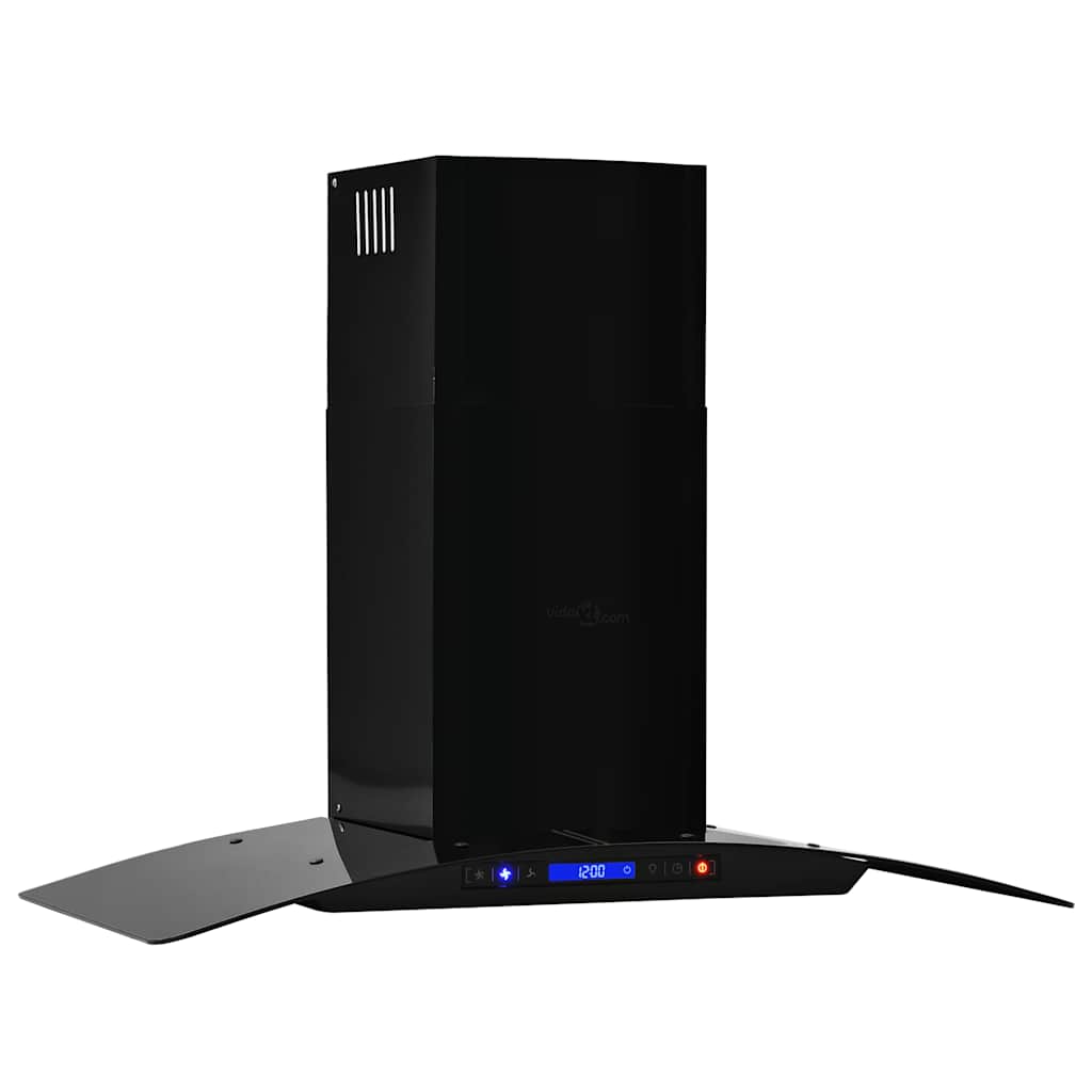 Cappa Aspirante a Muro Acciaio Inox 756 mÂ³/h 90 cm Nera cod mxl 15043