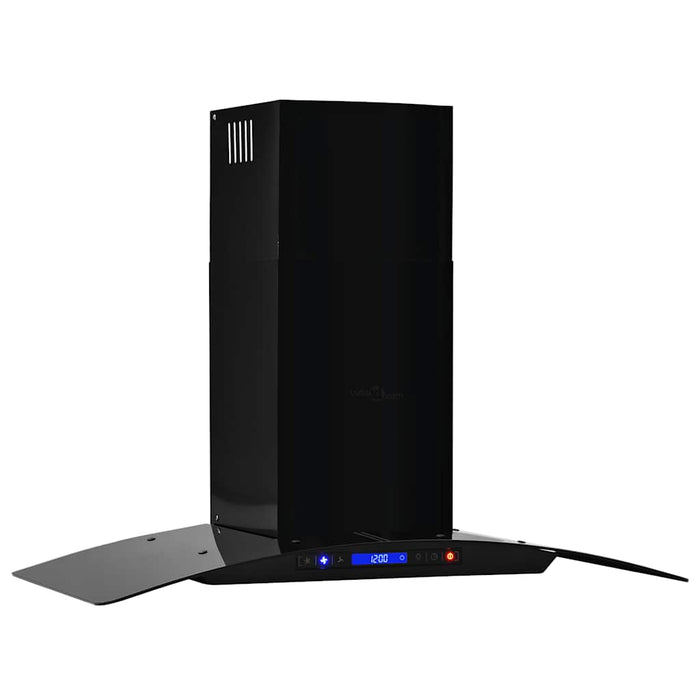 Cappa Aspirante a Muro Acciaio Inox 756 m³/h 90 cm Nera 50708