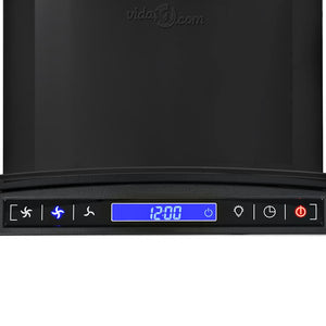 Cappa Aspirante a Muro Acciaio Inox 756 mÂ³/h 90 cm Nera cod mxl 15043