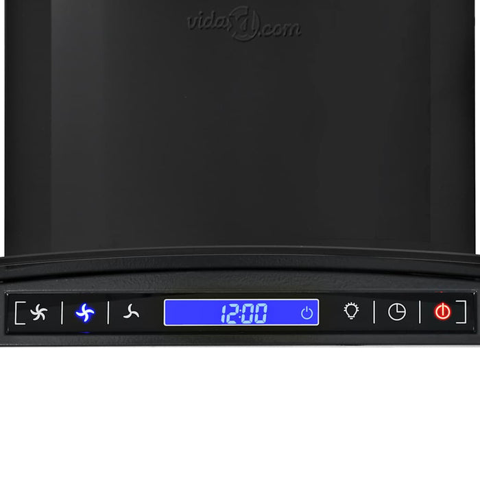 Cappa Aspirante a Muro Acciaio Inox 756 mÂ³/h 90 cm Nera cod mxl 15043