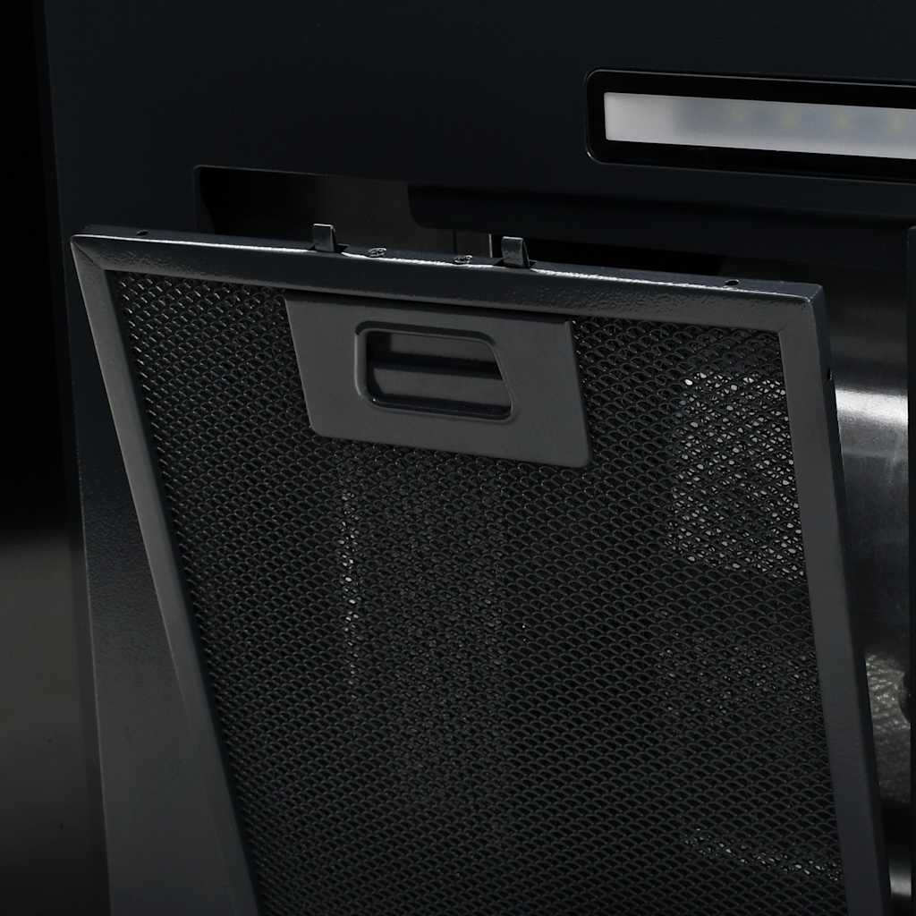 Cappa Aspirante a Muro Acciaio Inox 756 mÂ³/h 90 cm Nera cod mxl 15043