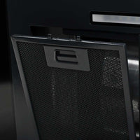 Cappa Aspirante a Muro Acciaio Inox 756 mÂ³/h 90 cm Nera cod mxl 15043