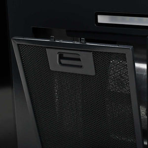 Cappa Aspirante a Muro Acciaio Inox 756 mÂ³/h 90 cm Nera cod mxl 15043