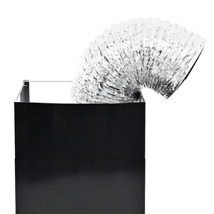 Cappa Aspirante a Muro Acciaio Inox 756 mÂ³/h 90 cm Nera cod mxl 15043