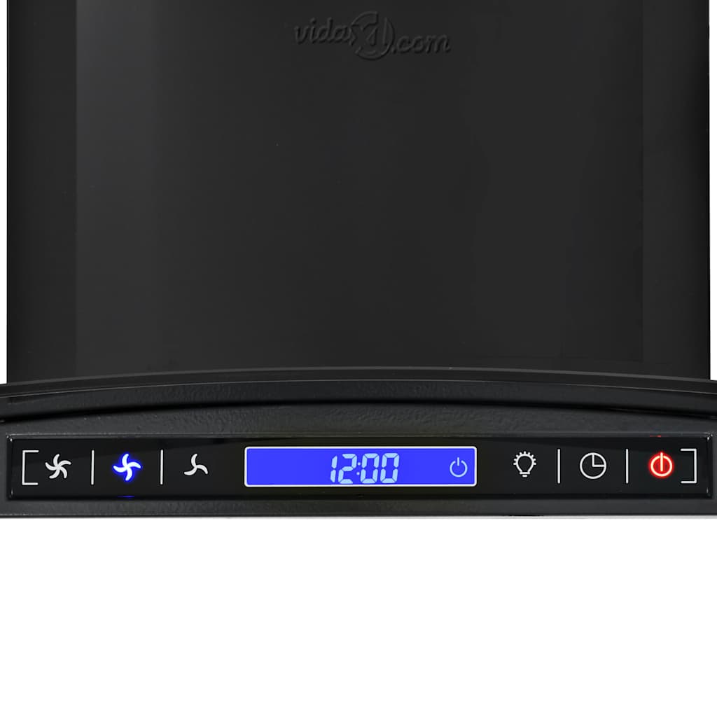 Cappa Aspirante a Muro Acciaio Inox 756 mÂ³/h 60 cm Nera cod mxl 6818