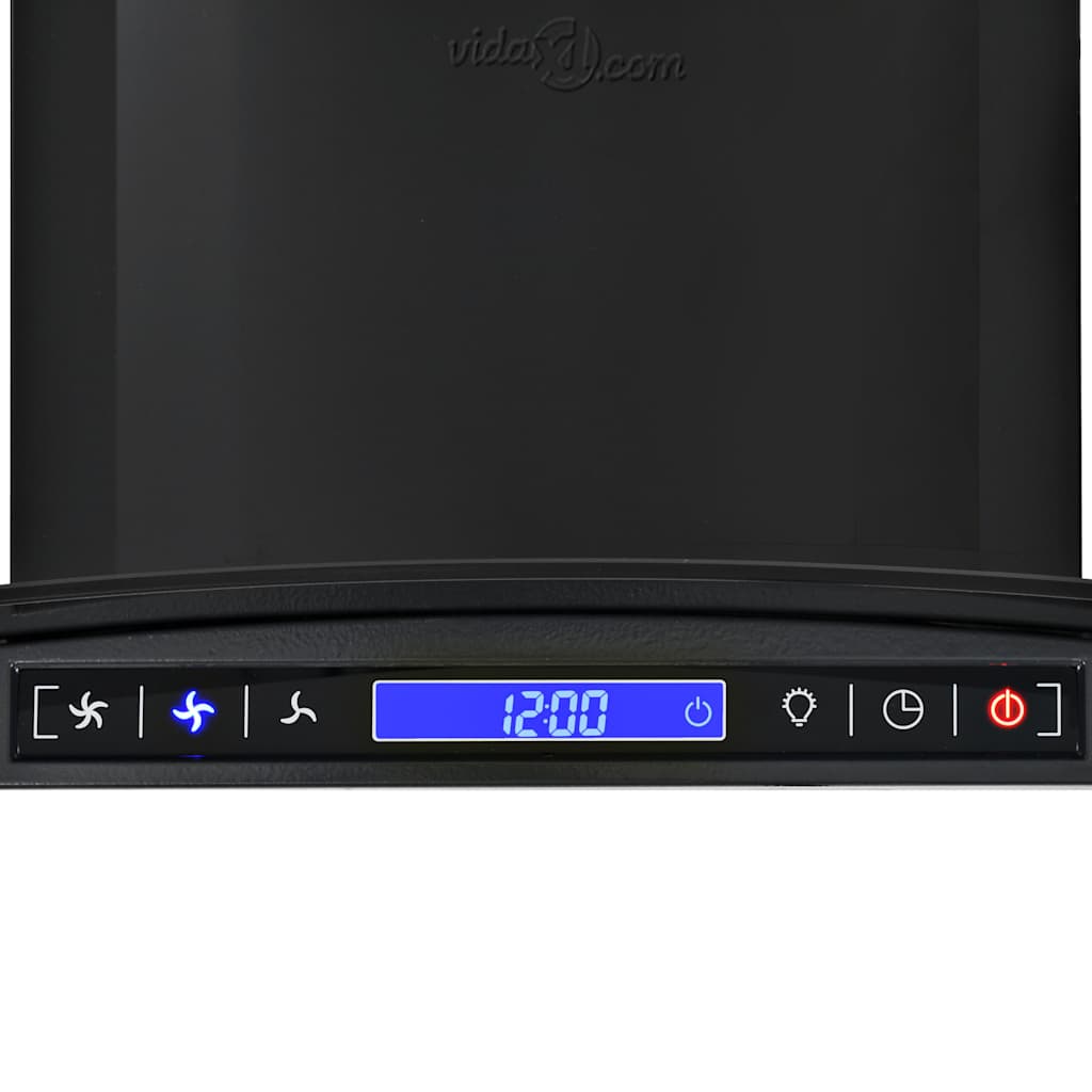 Cappa Aspirante a Muro Acciaio Inox 756 m³/h 60 cm Nera 50709