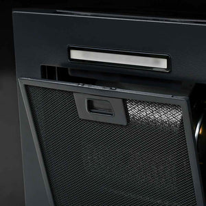 Cappa Aspirante a Muro Acciaio Inox 756 mÂ³/h 60 cm Nera cod mxl 6818