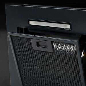 Cappa Aspirante a Muro Acciaio Inox 756 m³/h 60 cm Nera 50709