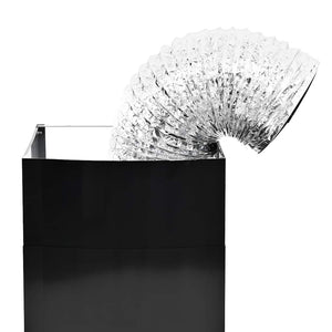 Cappa Aspirante a Muro Acciaio Inox 756 m³/h 60 cm Nera 50709