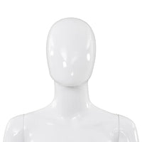 Manichino Donna Figura Intera Base in Vetro 175cm Bianco Lucido