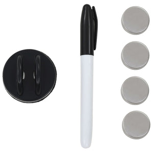 Lavagna Magnetica a Parete in Vetro 100x60 cm Bianca 30113