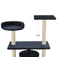 Albero per Gatti con Tiragraffi in Sisal 95 cm Blu Scuro cod mxl 6200
