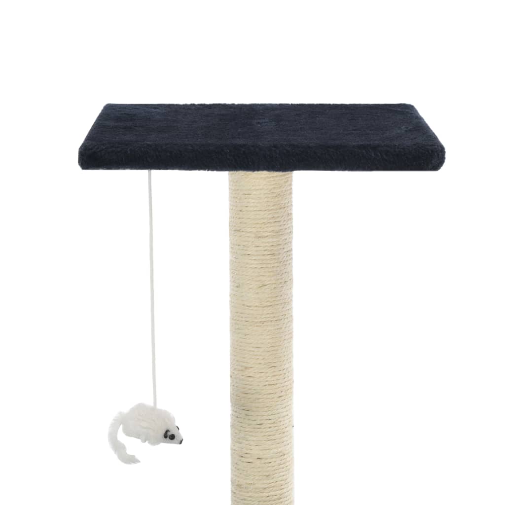Albero per Gatti con Tiragraffi in Sisal 95 cm Blu Scuro cod mxl 6200
