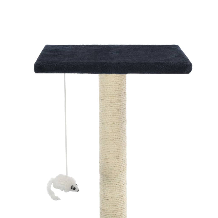 Albero per Gatti con Tiragraffi in Sisal 95 cm Blu Scuro cod mxl 6200