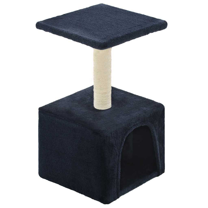 Albero per Gatti con Tiragraffi in Sisal 55 cm Blu Scuro 170541